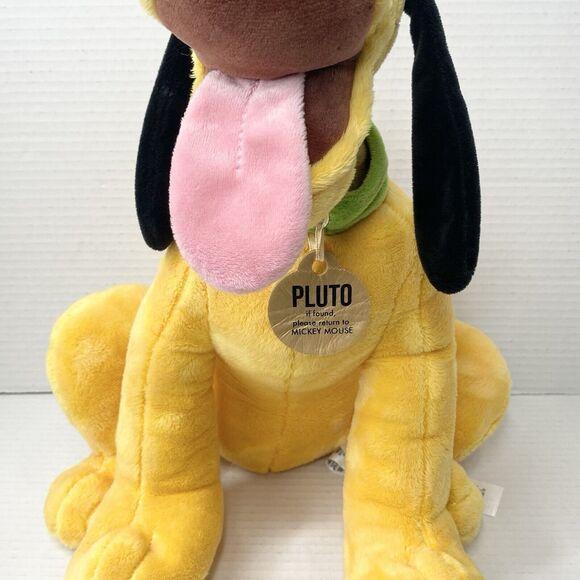 Disney Parks Mickey Mouse & Friends 15" Sitting Pluto Plush Stuffed Animal - Picture 3 of 8